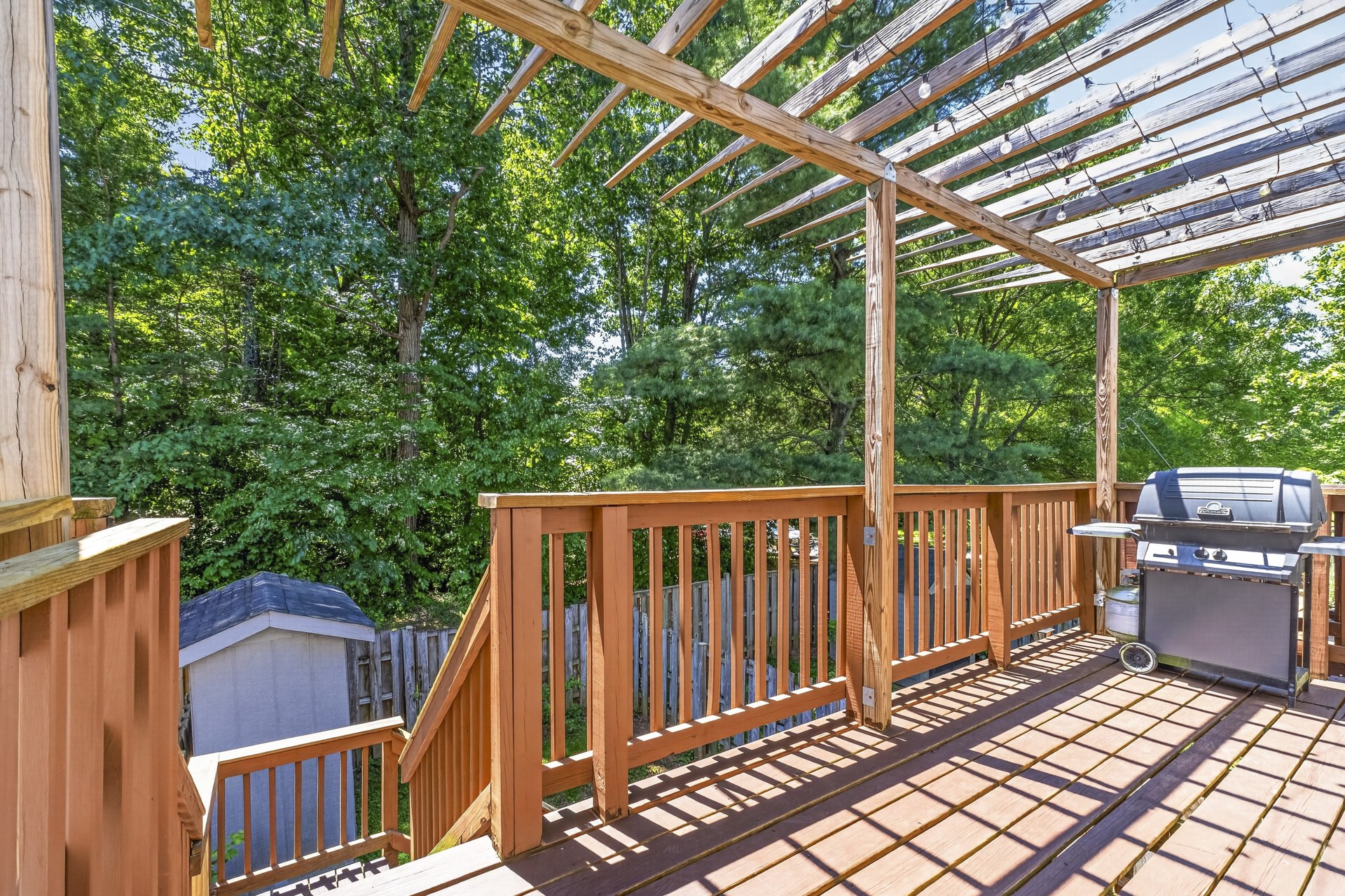 8204 Wellington Pl — Rear Deck & Pergola
